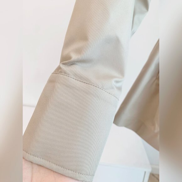 Helsa Oversized Women's Twill Cropped Trench Coat - Picture 8 of 13